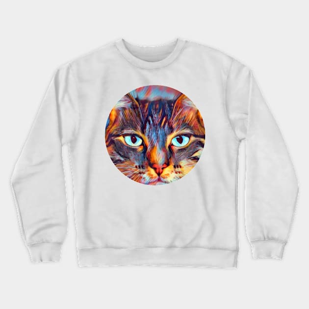 Curious mycat, revolution for cats Crewneck Sweatshirt by GoranDesign